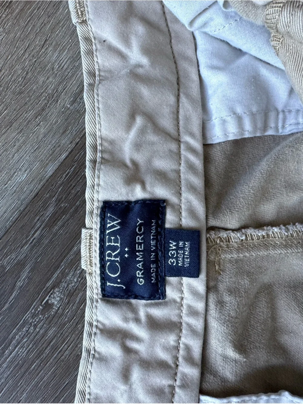 J. Crew Gramercy Chinos in Light Cream/Tan